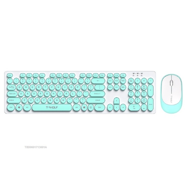 Direct Selling Genuine T-WOLF TF770 Mechanical Feel Wireless Gaming Keyboard and Mouse Set Combo