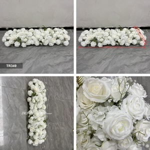 Centros de Mesa con Rosas Blancas de 100 cm para Decoración Floral de Mesa Principal en Bodas de Estilo Minimalista - Product Image 2