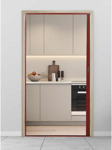 ประตูและ Windows ม้วนอลูมิเนียมอัลลอยด์หน้าจอที่มองไม่เห็นหน้าต่างป้องกันยุงกลับม้วนหน้าจอประตูกดดึงหน้าจอผ้ากอซ - Product Image 6