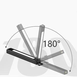 Lampe de travail rechargeable pour réparation automobile, pliable à 180 degrés, <span class=keywords><strong>LED</strong></span> magnétique avec crochet et règle pour inspection et réparation mécanique - Product Image 2