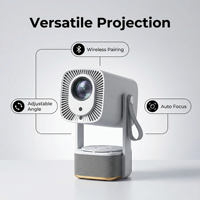 Projecteur intelligent Android TV, Chromecast intégré, Home Cinéma portable HD