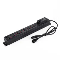Armoire personnalisée d'usine pdu 200A Smart Meter C19 PDU Socket Rack Unité de distribution d'énergie Serveur PDU