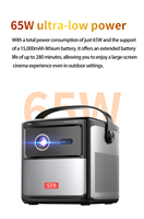 Proyector de holograma portátil inteligente 4K compatible con película al aire libre Proyector 1080P techo para el hogar Proyector de enfoque automático