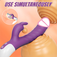 Leistungsstarker Rabbit-Vibrator-Dildo für Frauen, Dual-Vibration, G-Punkt-Klitoris-Stimulation, Masturbator, Vaginalmassagegerät, Sexspielzeug für Erwachsene
