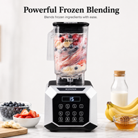 Blender commercial pour smoothies, 2,2 L, lame en acier inoxydable pour écraser la glace