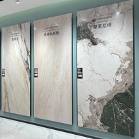 Vente en gros d'usine, dalle en pierre frittée effet marbre 9 mm, panneau en porcelaine grand format pour la décoration des murs et des sols