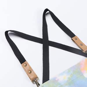 High Quality Custom Creative Tie-Dye Printed Canvas Cotton <b>Apron</b> Ins-style Colorful Sleeveless <b>Apron</b> - Product Image 3