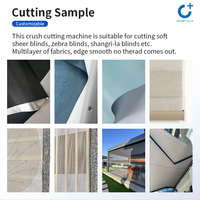 Coupe-tissu automatique à rouleaux pour moteur et machine, avec écran tactile LCD, certifié CE, pour tissus de stores zébrés