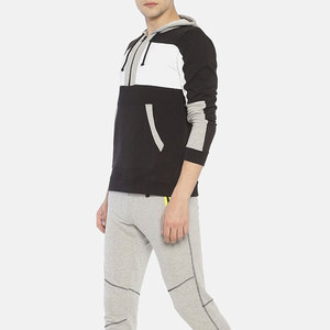 Basics Pull-over uni de luxe pour homme, coupe classique, en Spandex/Polyester épais, style streetwear, broderie personnalisée, épaules tombantes, Printemps - Product Image 4