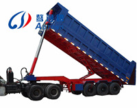Prix fabricant Chine 40 tonnes 40 mètres cubes Camion benne semi-remorque et remorque à benne basculante
