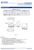 Commutateur coaxial RF SPDT DC vers 12,4 GHz N Failsafe 12V à broches à souder avec TTL Lair Microwave LR1-N12F12-TSS Montage en surface