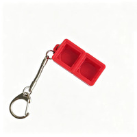 2PCS Keycaps Keychain Fidget Clicker Base for Customize LOW MOQ 2 in 1 Keyboard Fidget