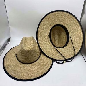 Sombreros de Paja de Salvavidas Naturales para el Verano, con Logotipo Personalizado, Sombrero de Paja Panamá para Surf, Safari y Playa, Venta al Por Mayor - Product Image 5