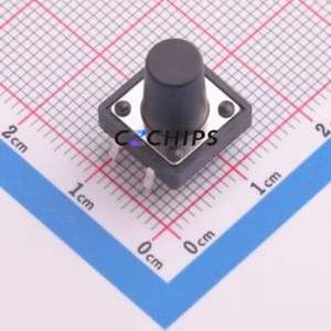 KH-12X12X13H-TJ Tactile Switch Through hole Component (THT)-4P,12x12mm Switch 12mm 12mm 13mm - Product Image 1