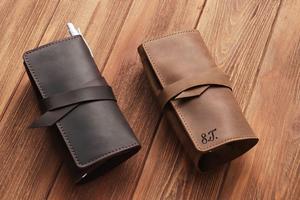 Pour Airphone Organizer Pouch Gardien de câble en cuir - Product Image 4