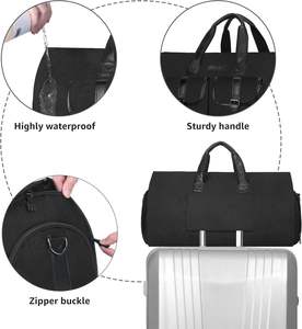 Muestra gratuita de bolsa de ropa de alta calidad, maleta colgante de doble propósito, bolso de negocios/bolsa de viaje para ropa para hombres y mujeres - Product Image 2
