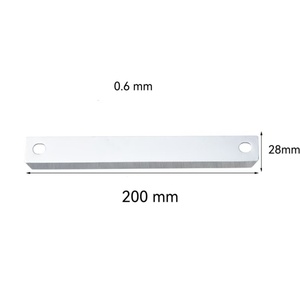 ใบมีดเครื่องตัดเนื้อไก่สแตนเลสขนาด 100x10x0.6 มม. - Product Image 2