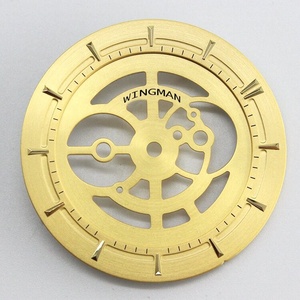 Usine En Gros Double couche Sable Soleil Doré Motif Creux Cadran <span class=keywords><strong>de</strong></span> la Montre pour Homme Femme Montre À Quartz Automatique Cadran - Product Image 2