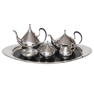 New European Style Afternoon Tea Set Elegant Metal <b>Stainless</b> <b>Steel</b> Tea Set Handmade Tea & Espresso Supplies - Product Image 6