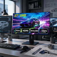 Monitor Gaming Engineer de 27 Pulgadas 4K QD-OLED 240Hz 0.3ms HDR 400 99% sRGB para 2.1 con Contraste de 250000:1, Pantalla para Ingeniería CAD