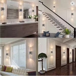 Lámpara de Pared de Cristal LED Moderna y Lujosa para <span class=keywords><strong>Restaurante</strong></span> y Hotel, Diseño Metálico para Iluminación Premium - Product Image 3