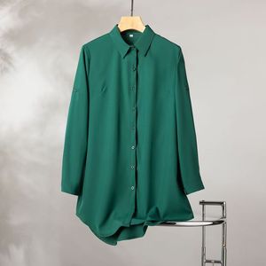 เสื้อเชิ้ตสีขาวแขนยาวสไตล์เกาหลีแบบนี้เป็นเสื้อเชิ้ตทรงหลวมความยาวปานกลางสำหรับผู้หญิง ซึ่งเป็นเสื้อใส่ในบ้านที่สวมใส่สบายและใช้งานได้หลากหลาย - Product Image 6