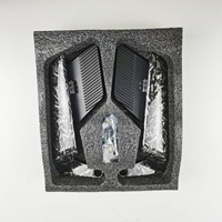 Rétroviseur latéral de moto WANOU réglable à aile fixe, motif en fibre de carbone forgée