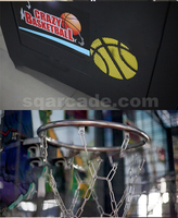 Machine de basket électronique à monnayeur pour centre de divertissement intérieur, machine de jeu d'arcade de basket de rue, direct usine