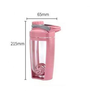 Vente en gros de bouteilles de shaker de fitness en plastique sans BPA de 16 oz avec logo personnalisé, couleur personnalisée, avec couvercle à vis - Product Image 2
