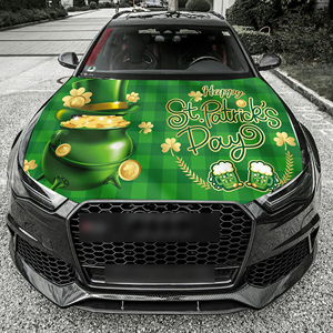 Funda para Capó de Coche Personalizada de 5x4 pies con Banderas para el Día de San Patricio, Juegos Deportivos, Apta para la Mayoría de los Coches, el Mejor Regalo - Product Image 6