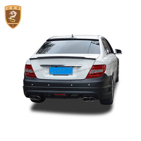 2012-2014 ans wd style pare-chocs arrière avant kit complet de carrosserie pour bens classe c w204