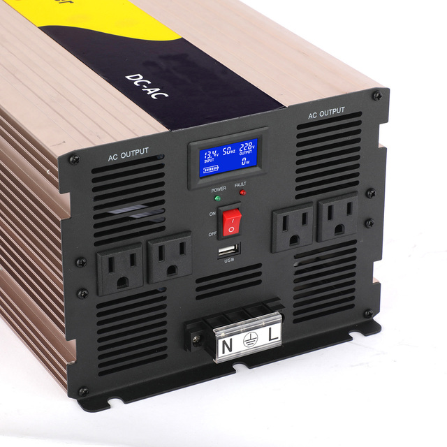 6000W 6kw Pure Sine Wave Inverter CE/FCC/UKCA 12V 24V 48V DC to AC 110V 220V 230V 50Hz Off-grid Power Inverter for Home Backup