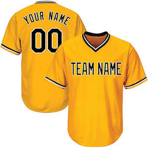 Custom Sublimation <b>Mesh</b> Baseball Jersey <b>Short</b> Sleeve Wholesale High Quality Quick-Drying Breathable Baseball Uniform - Product Image 4