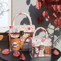 Die neue transparente Geschenk box aus Acryl im chinesischen Stil eignet sich zum Senden von Freunden