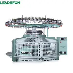 LEADSFON High Production Industrial Single Jersey Tripe Fabric Guaranteed High Speed Circular Knitting Machine