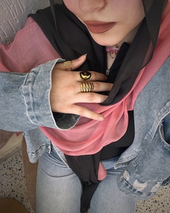 Teinture dégradée de <span class=keywords><strong>cassis</strong></span> dernière vente chaude mode de luxe nouveau Hijab dégradé pour les femmes jumelé - Product Image 6