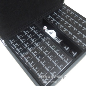 Mahjong Set Acrylic Tiles 37x28x22mm Portable Game For Family <b>Entertainment</b> Chess And Card Play - Product Image 5