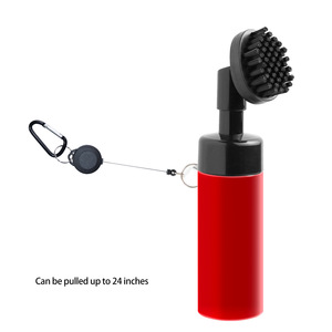 Brosse de nettoyage pour clubs de golf, brosse à pulvérisation portable pour usage extérieur, couleurs noir, rouge, blanc, bleu, vert, BH021 - Product Image 4