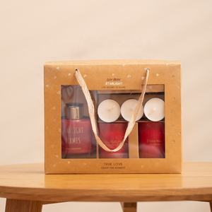 ชุดเทียนหอมกล่องกระจายกลิ่นก้านไม้แดง น้ำมันหอมระเหยธรรมชาติ ขี้ผึ้งถั่วเหลือง เป็นมิตรกับสิ่งแวดล้อม สำหรับตกแต่งบ้านและเป็นของขวัญ - Product Image 1