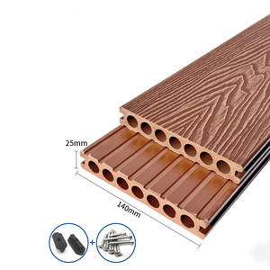 Panel de Suelo Laminado para Terraza de Jardín, Color Madera Roja, con Relieve 3D, para Patio o Pasillo - Product Image 1