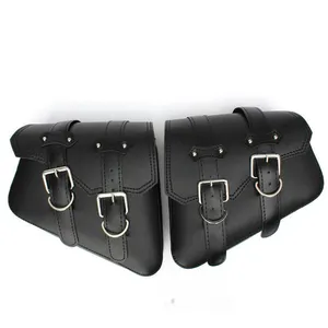 Motorcycle Bags Hard Saddle Bag Leather High Quality Side Bag for Motorcycle PU Saddlebags for Motorcycle