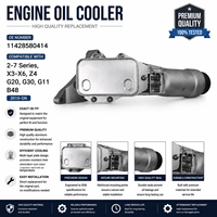Housing Filter Oli Mesin Premium untuk bmw Placeholder X1 X2 Mini I8 OE 11428585235 Pengujian Kualitas Ketat Unit Pendingin Stabil