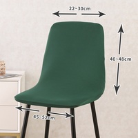 Housses de chaise extensibles en polyester Spandex de couleur unie pour église mariage restaurant salon événement jeu housse de chaise