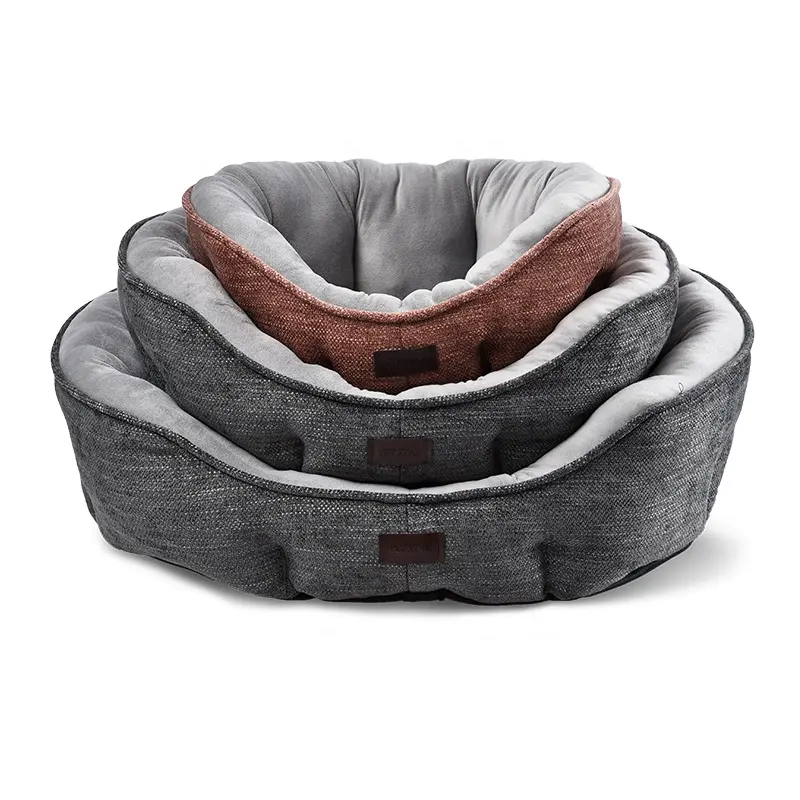 Petstar New Design Warm PP And Feather Cotton Super Soft High-Elastic Fabric Pet Cat Dog Bed