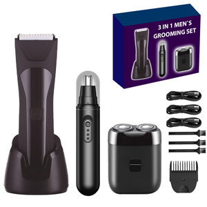 Recortadora de vello corporal eléctrica OEM lavable para hombres, depiladora, afeitadora, kit de cuidado de la barba - Product Image 3