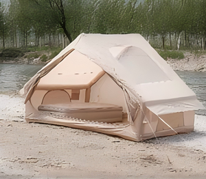 خيمة محمولة قابلة للنفخ 6.3 متر مكعب مصنوعة من قماش أكسفورد عالي الكثافة مقاوم للماء والرياح للتخييم العائلي سريعة التركيب - Product Image 1