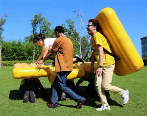 Evento de Team Building al aire libre, Nave espacial inflable y juego de carreras de cohetes de PVC para niños y adultos, producto de castillo inflable divertido - Product Image 2