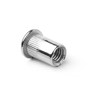 Écrous à riveter en acier inoxydable 304 M3 M4 M5 M6 M8 M10 M12, inserts à filetage métrique, tête plate moletée, entièrement filetés - Product Image 2