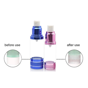Emballage cosmétique en plastique de couleur personnalisée, flacon pompe sans air, flacon de sérum sous vide coloré de 15 ml, 30 ml, 50 ml, 100 ml - Product Image 6