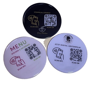 Personalizado inteligente personalizado impreso <span class=keywords><strong>Rfid</strong></span> Nfc restaurante disco en blanco menú redondo etiqueta de disco - Product Image 5